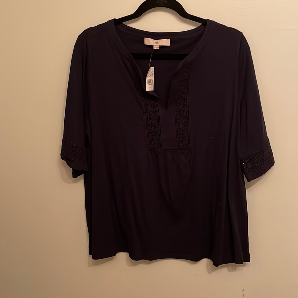 Navy blue Loft shirt, XL